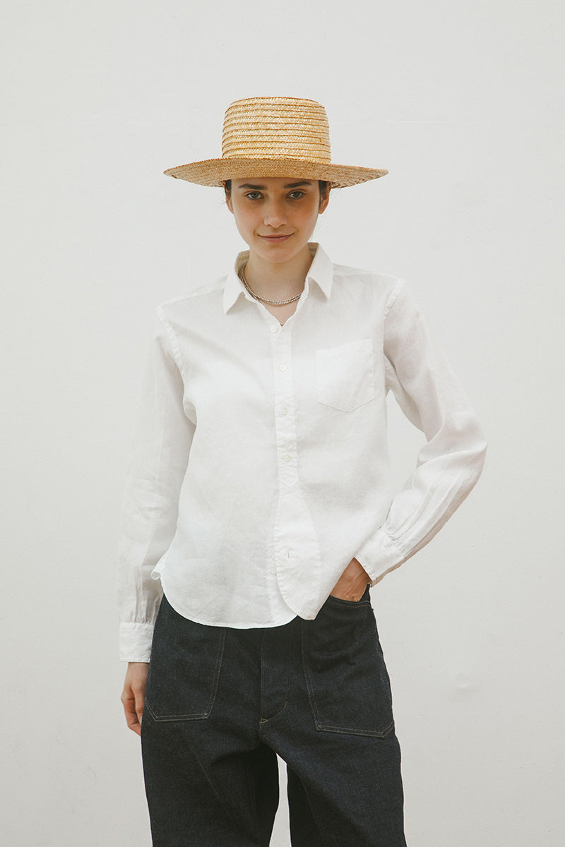 【ナイジェル・ケーボン】WOMAN / ブリティッシュオフィサーズ シャツ タイプ2 ヘンプ ウーマン / BRITISH OFFICERS TYPE2 HEMP W