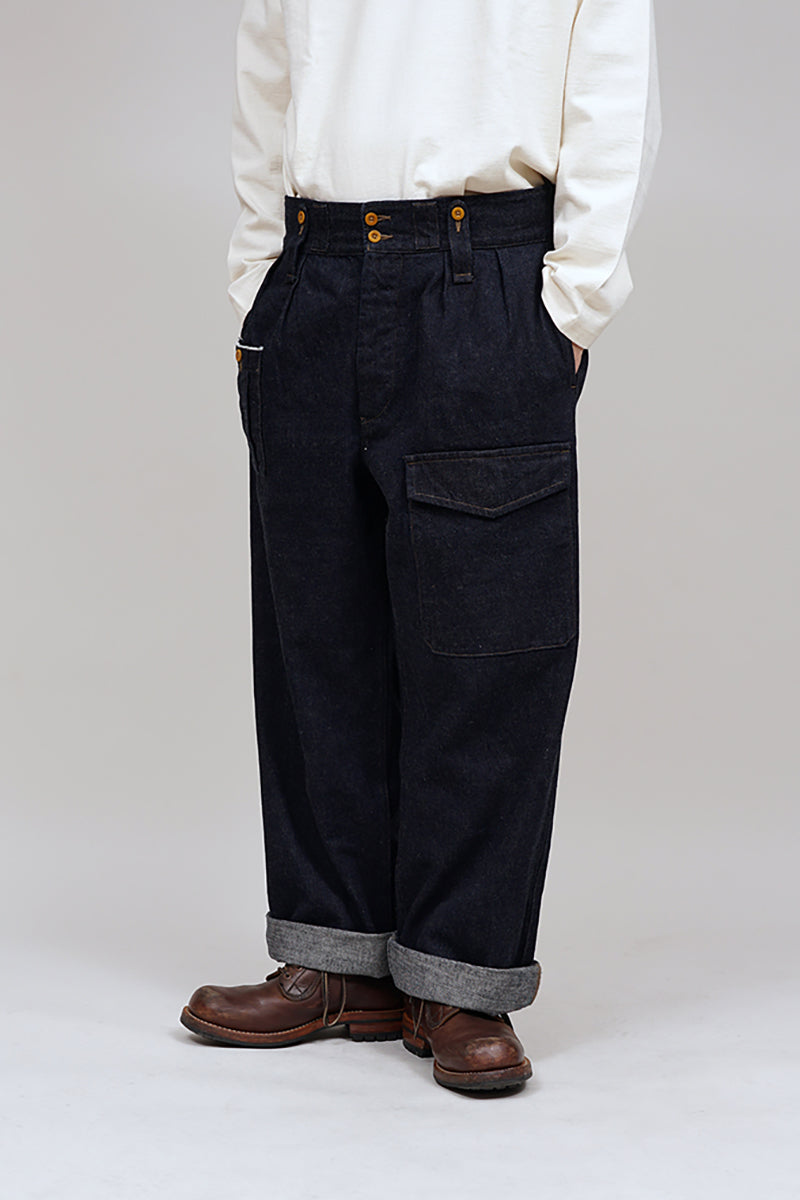 【ナイジェル・ケーボン】UNISEX / ブリティッシュアーミーパンツ - ルーズデニム / BRITISH ARMY PANT - LOOSE DENIM