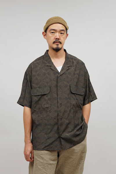 【ナイジェル・ケーボン】MAN / オープンカラーシャツ - グジャラートプリント / OPEN COLLAR  SHIRT - GUJARAT PRINT