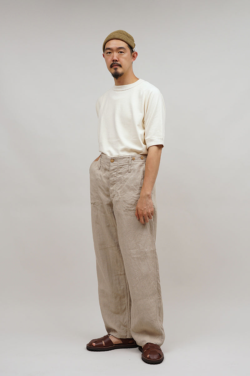 【ナイジェル・ケーボン】UNISEX / フレンチワークパンツ - リネンピンオックス / FRENCH WORK PANT - LINEN PIN OX