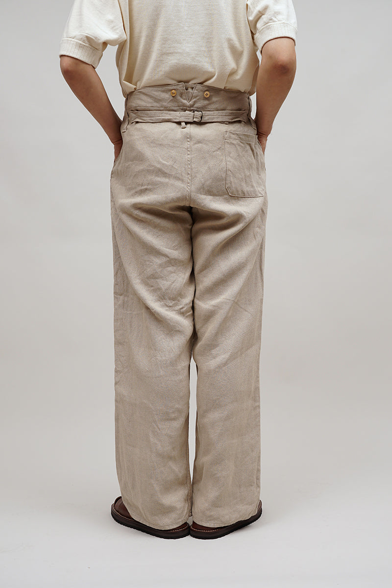 【ナイジェル・ケーボン】UNISEX / フレンチワークパンツ - リネンピンオックス / FRENCH WORK PANT - LINEN PIN OX