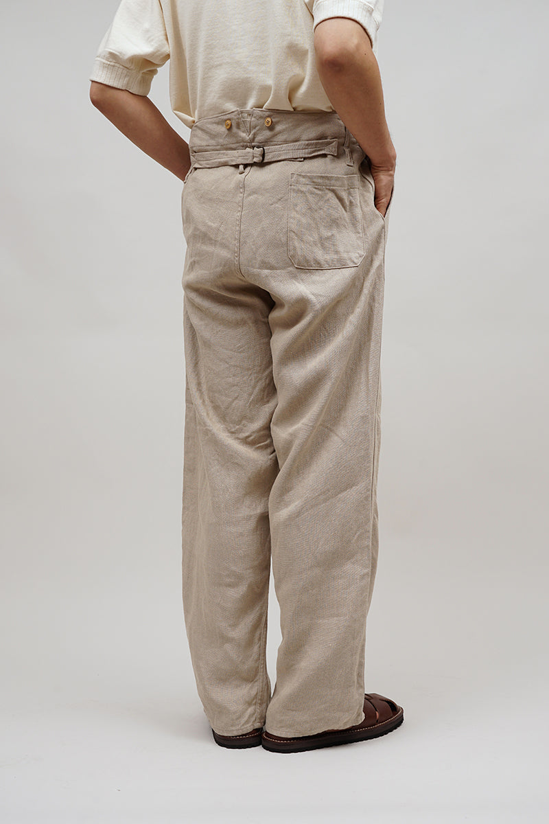 【ナイジェル・ケーボン】UNISEX / フレンチワークパンツ - リネンピンオックス / FRENCH WORK PANT - LINEN PIN OX