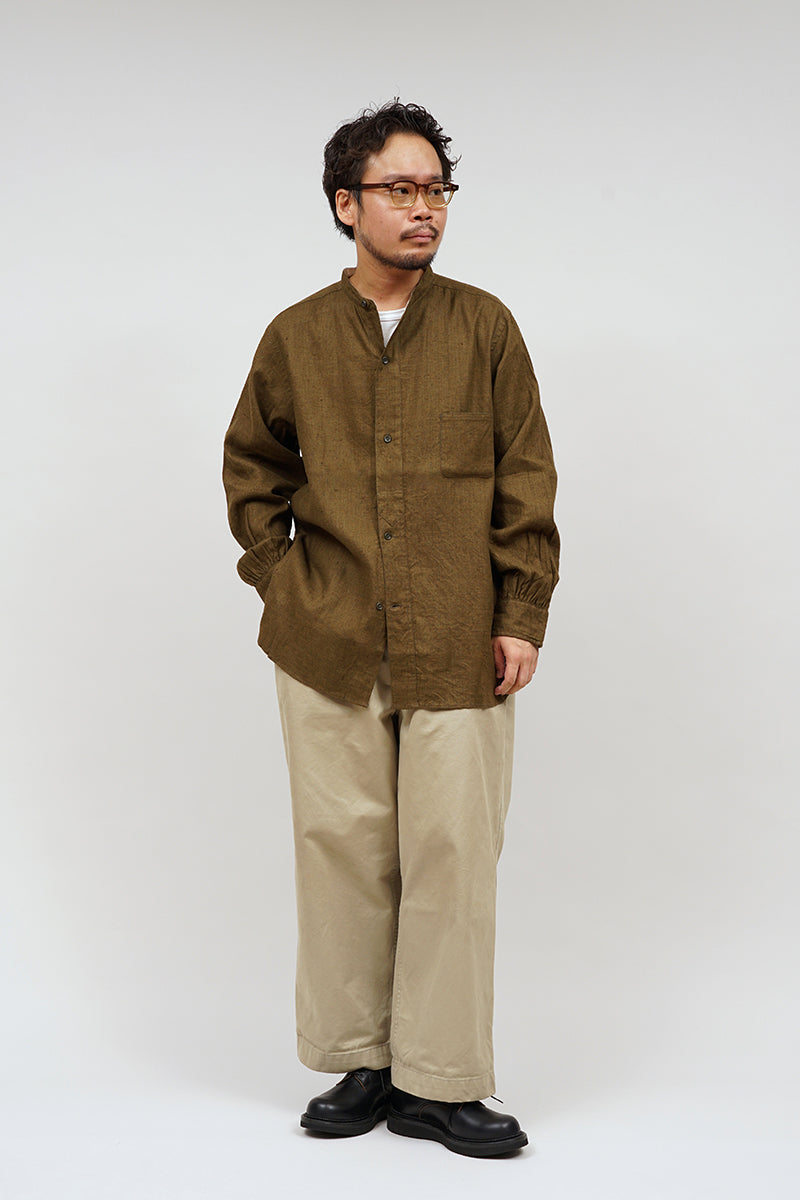 【ナイジェル・ケーボン】MAN / ユーティリティーシャツ - ヘンプホースクロス / UTILITY SHIRT - HEMPHORSE CLOTH