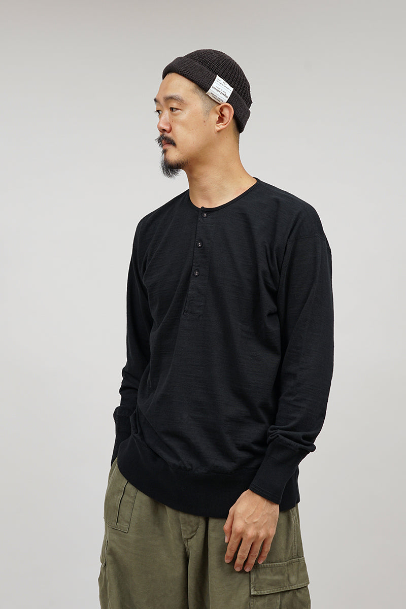 【ナイジェル・ケーボン】MAN /  50sヘンリーネックシャツ / 50s HENLEY NECK SHIRT