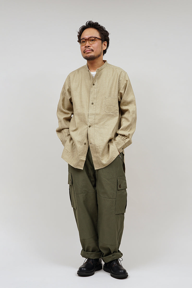 【ナイジェル・ケーボン】MAN / ユーティリティーシャツ - ヘンプホースクロス / UTILITY SHIRT - HEMPHORSE CLOTH