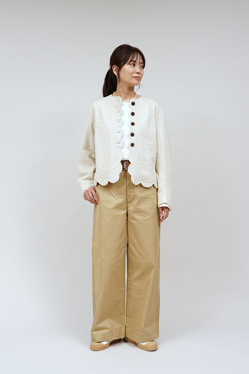 【ナイジェル・ケーボン】WOMAN / アティックジャケット - ノイルシルクジャガード / ATTIC JACKET - NOIL SILK JACQUARD