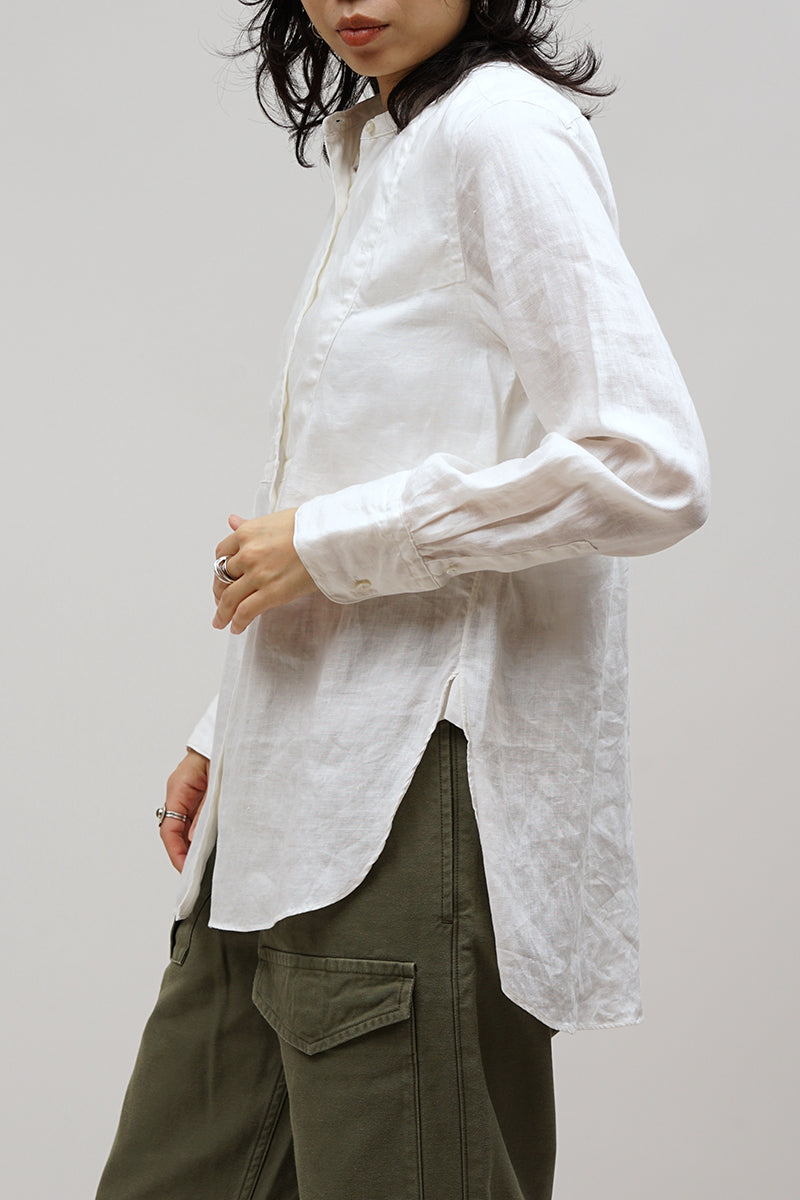 【ナイジェル・ケーボン】WOMAN / ドレスシャツ - ヘンプポプリン / DRESS SHIRT HEMP POPLIN