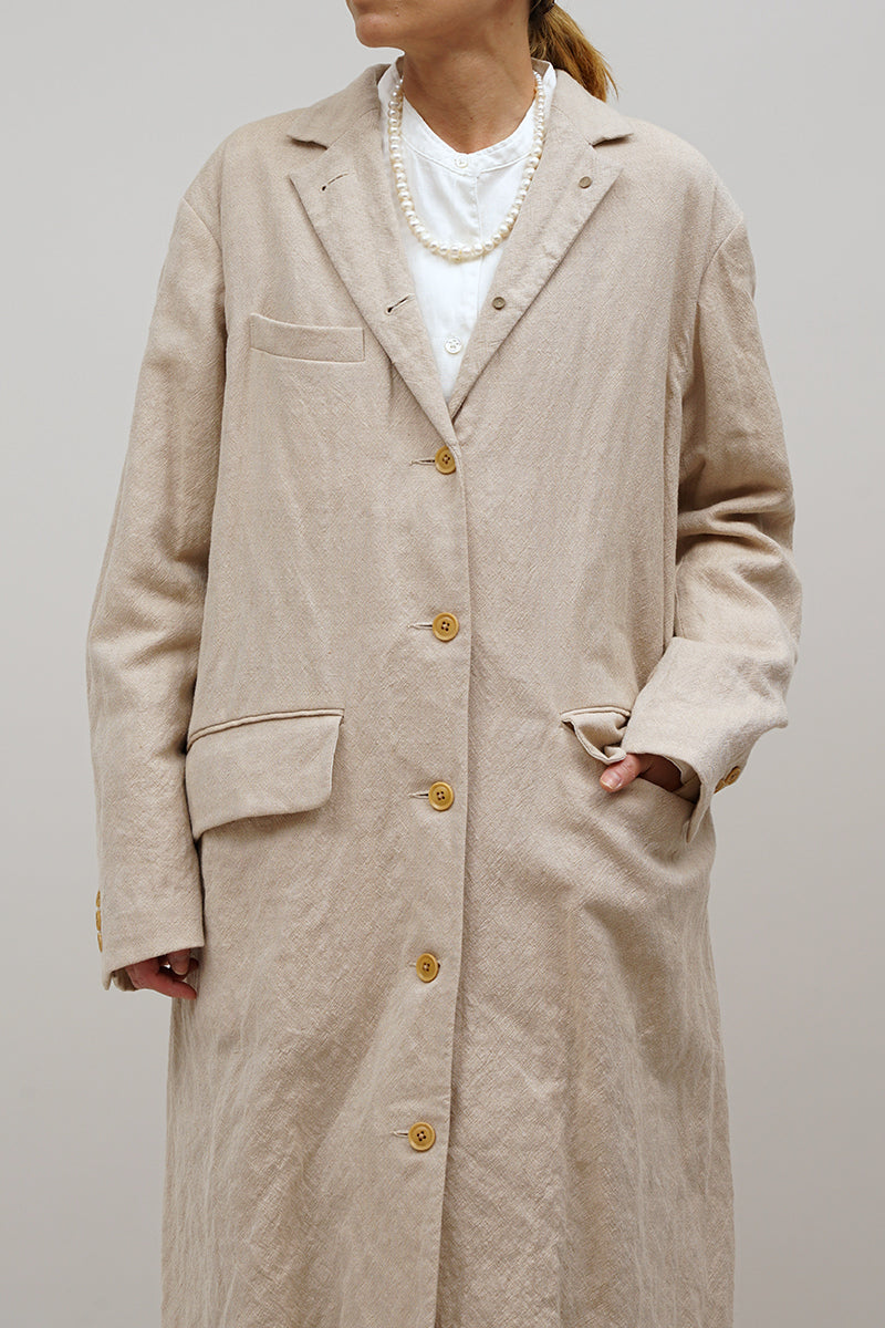 【ナイジェル・ケーボン】WOMAN / 30sジェントルマンコート - ウールリネン / 30s THE GENTLEMAN’S COAT - WOOL LINEN