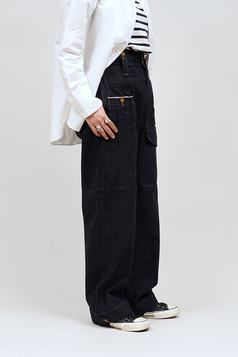 【ナイジェル・ケーボン】UNISEX / ブリティッシュアーミーパンツ - ルーズデニム / BRITISH ARMY PANT - LOOSE DENIM