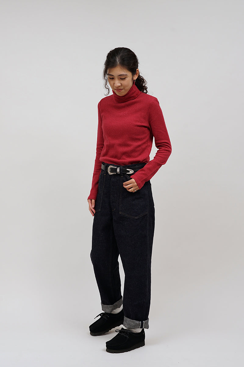 【ナイジェル・ケーボン】WOMAN / ハイネックロングスリーブ ‐ コットンシルク / HIGH NECK LONG SLEEVE - COTTON SILK