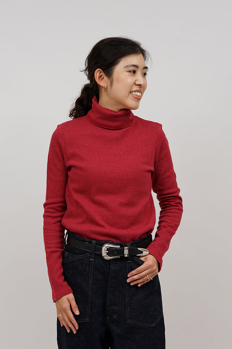 【ナイジェル・ケーボン】WOMAN / ハイネックロングスリーブ ‐ コットンシルク / HIGH NECK LONG SLEEVE - COTTON SILK