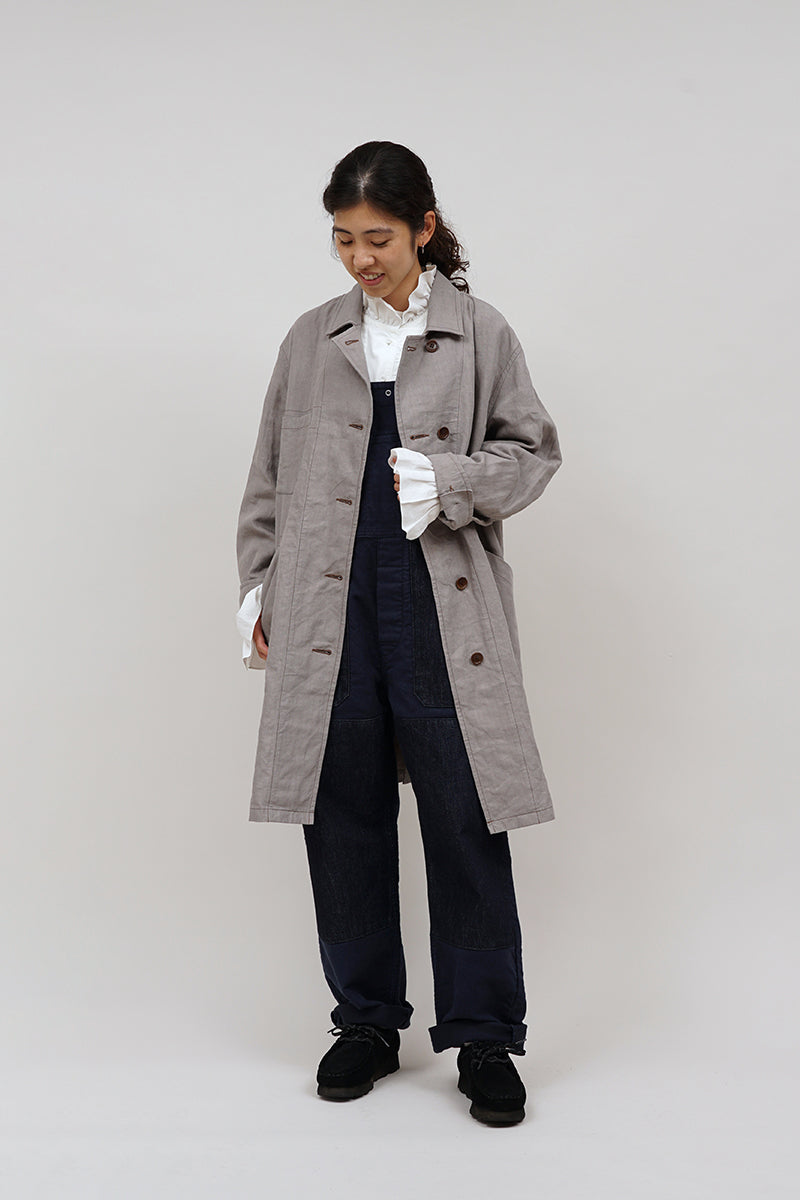 【ナイジェル・ケーボン】WOMAN / フレンチワークコート - ハイデンシティリネン / FRENCH WORK COAT - HIGH DENSITY LINEN