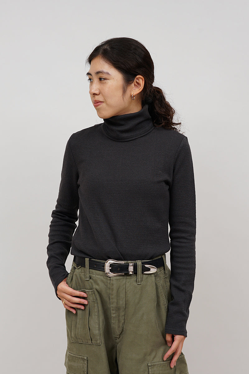 【ナイジェル・ケーボン】WOMAN / ハイネックロングスリーブ ‐ コットンシルク / HIGH NECK LONG SLEEVE - COTTON SILK