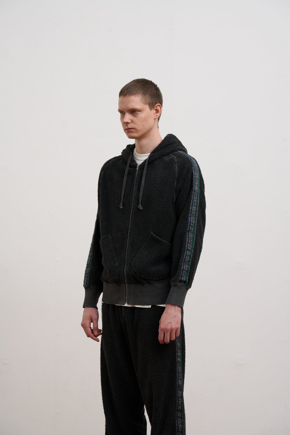 【ナイジェル・ケーボン】MAN / ジップアップフーディー - パイル / ZIP UP HOODIE - PILE