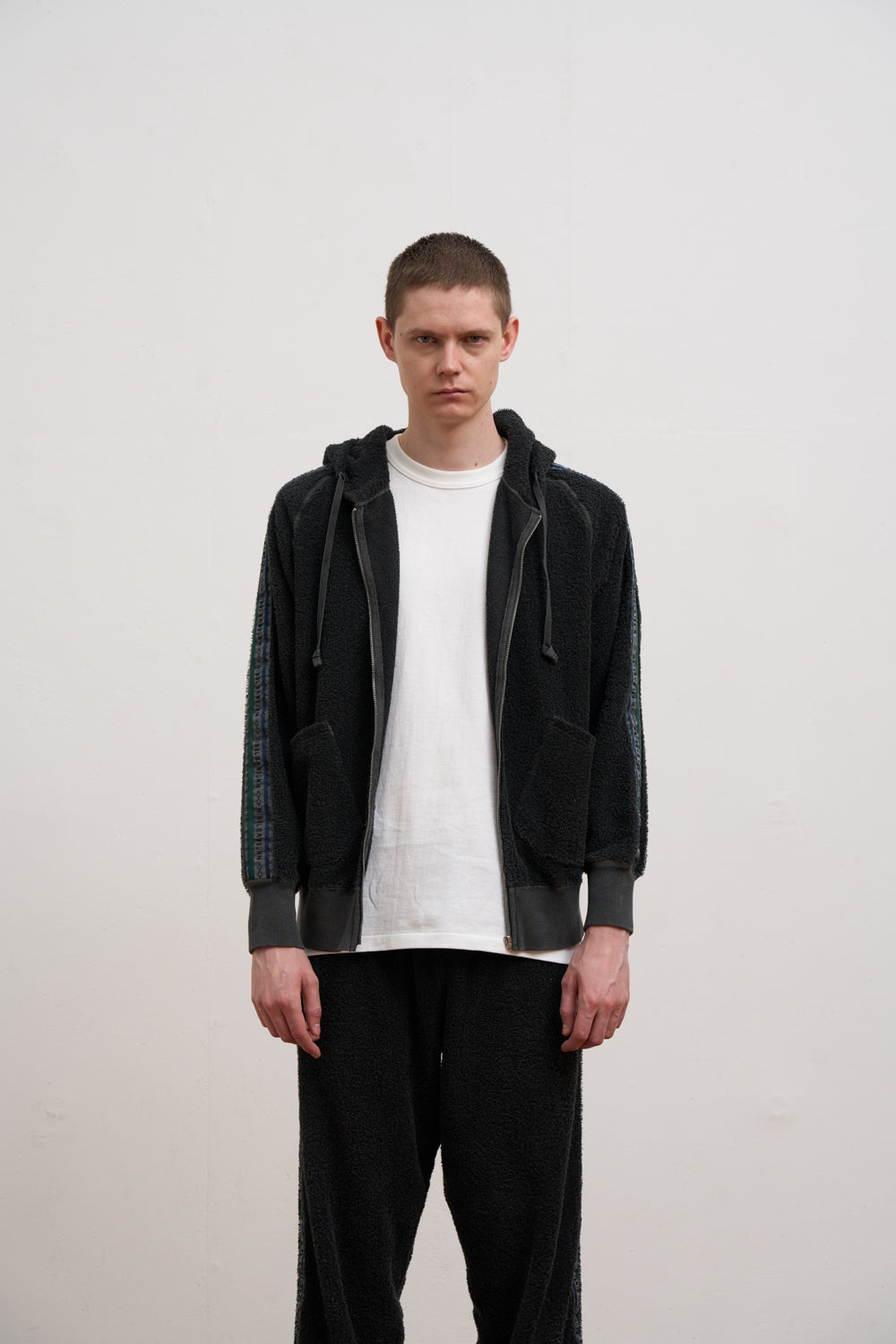【ナイジェル・ケーボン】MAN / ジップアップフーディー - パイル / ZIP UP HOODIE - PILE