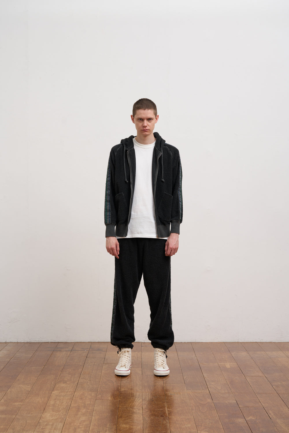 【ナイジェル・ケーボン】MAN / ジップアップフーディー - パイル / ZIP UP HOODIE - PILE