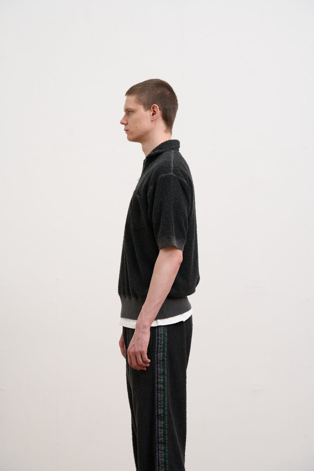 【ナイジェル・ケーボン】MAN / ジップアップシャツ - パイル / ZIP UP SHIRT - PILE