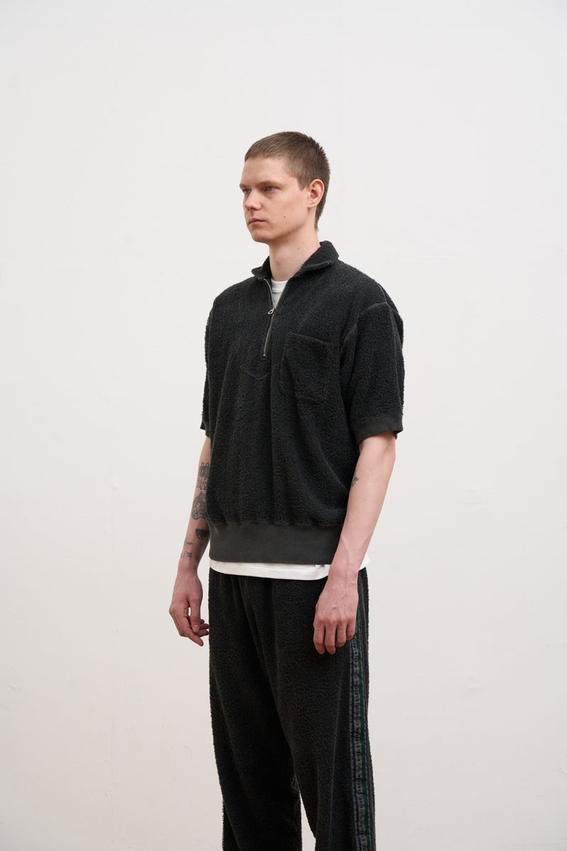 【ナイジェル・ケーボン】MAN / ジップアップシャツ - パイル / ZIP UP SHIRT - PILE