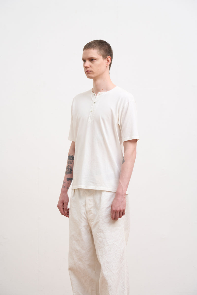 【ナイジェル・ケーボン】MAN / 50s ヘンリーネックシャツ / 50s HENLEY NECK SHIRT