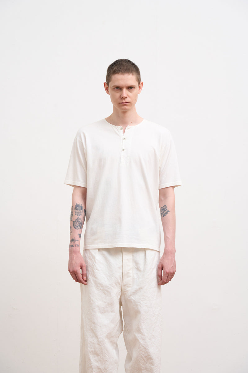 【ナイジェル・ケーボン】MAN / 50s ヘンリーネックシャツ / 50s HENLEY NECK SHIRT