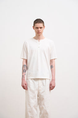 【ナイジェル・ケーボン】MAN / 50s ヘンリーネックシャツ / 50s HENLEY NECK SHIRT