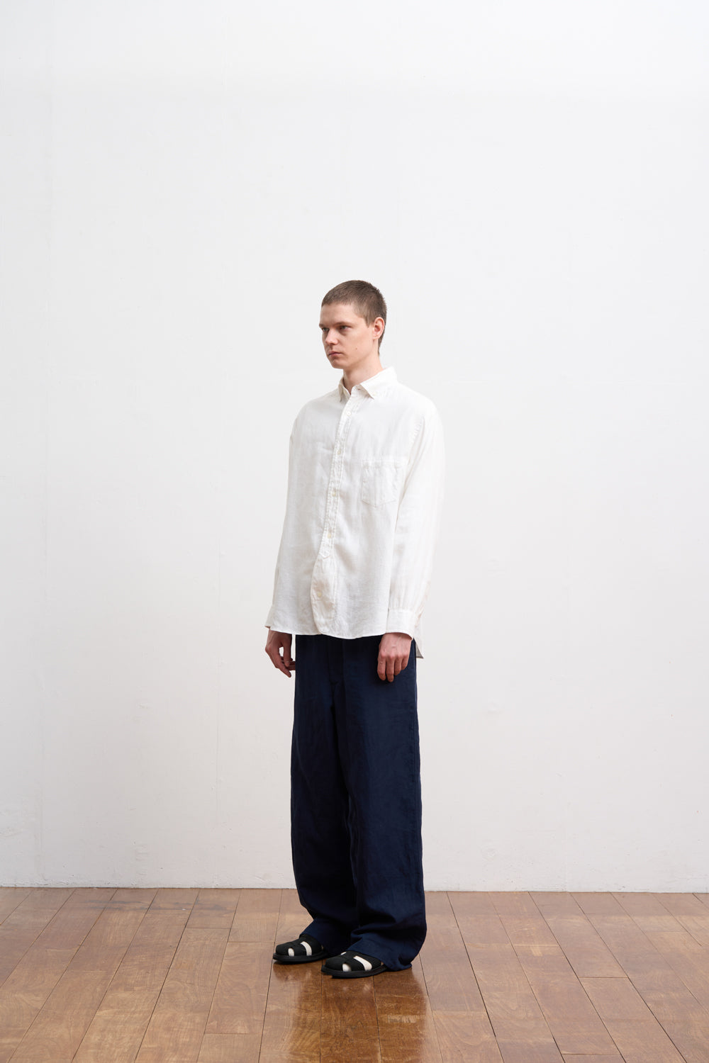 【ナイジェル・ケーボン】MAN / ブリティッシュオフィサーズシャツ - タイプ2 ヘンプ / BRITISH OFFICERS SHIRT - TYPE2 HEMP