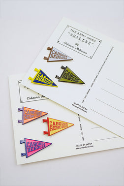 【ケーボン・リボーン】WOMAN / ケーボン・リボーンピンバッヂ / CABOURN REBOURN PIN BADGE