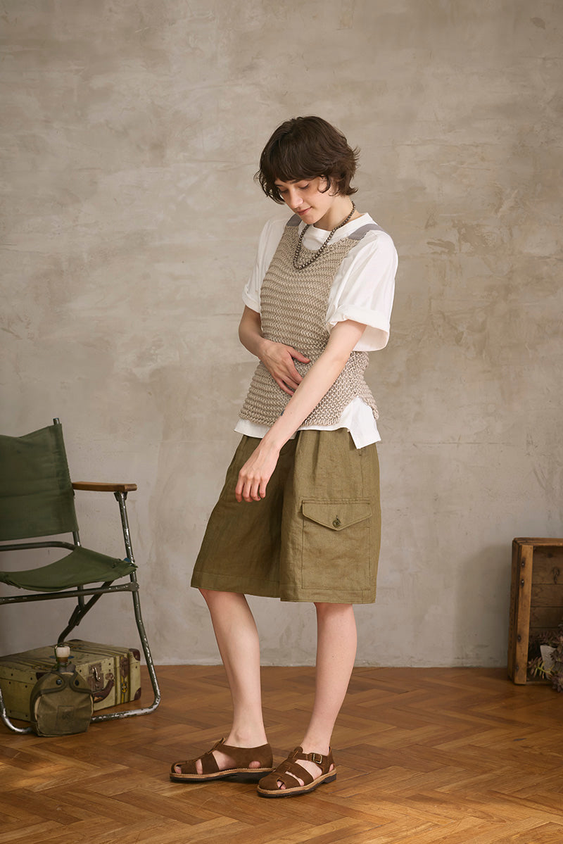 【ナイジェル・ケーボン】WOMAN / ブリティッシュミリタリーショートパンツ / BRITISH MILITARY SHORT PANT