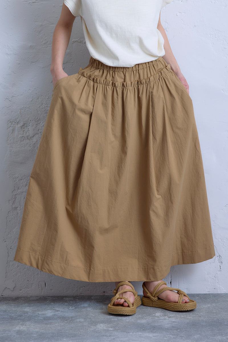【ナイジェル・ケーボン】WOMAN / イージースカート コットンタイプライター / EASY SKIRT COTTON TYPEWRITER