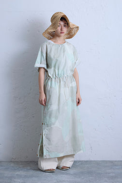 【ナイジェル・ケーボン】WOMAN / ショートスリーブドレス コットン カモ / S/S DRESS COTTON CAMO