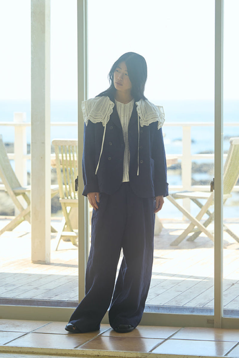 【ナイジェル・ケーボン】WOMAN / ジェントルマンズダブルブレストジャケット - ヘリンボーン / GENTLEMANS DB JACKET -  HERRINGBONE