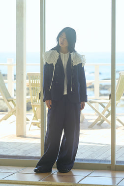 予約商品【ナイジェル・ケーボン】WOMAN / ジェントルマンズダブルブレストジャケット - ヘリンボーン / GENTLEMANS DB JACKET -  HERRINGBONE