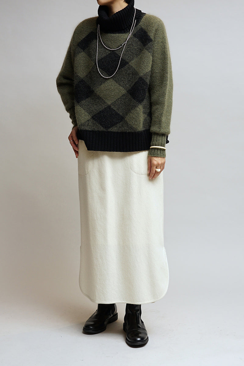 【ナイジェル・ケーボン】WOMAN / スコティッシュハイネックニット / SCOTTISH HIGH NECK KNIT