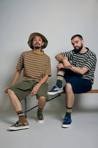 【ナイジェル・ケーボン】MAN /  パイルボーダーソックス / PILE BORDER SOCKS