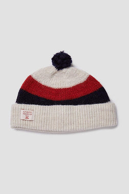 【ナイジェル・ケーボン】MAN / ストライプポンポンビーニー / ACC-5 STRIPED POM POM BEANIE