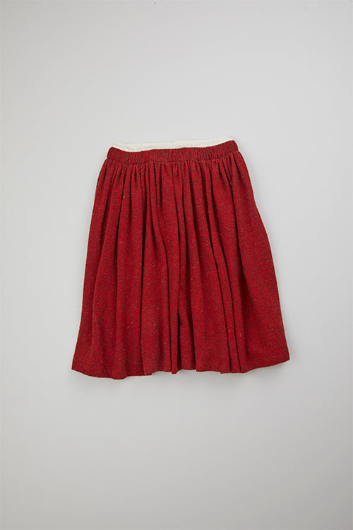 【ナイジェル・ケーボン】WOMAN / ギャザースカート - ドネガルツイード / GATHERED SKIRT DONEGAL TWEED