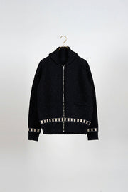 【ナイジェル・ケーボン】MAN / ジップラインカーディガン - ウール / ZIP LINE CARDIGAN - WOOL
