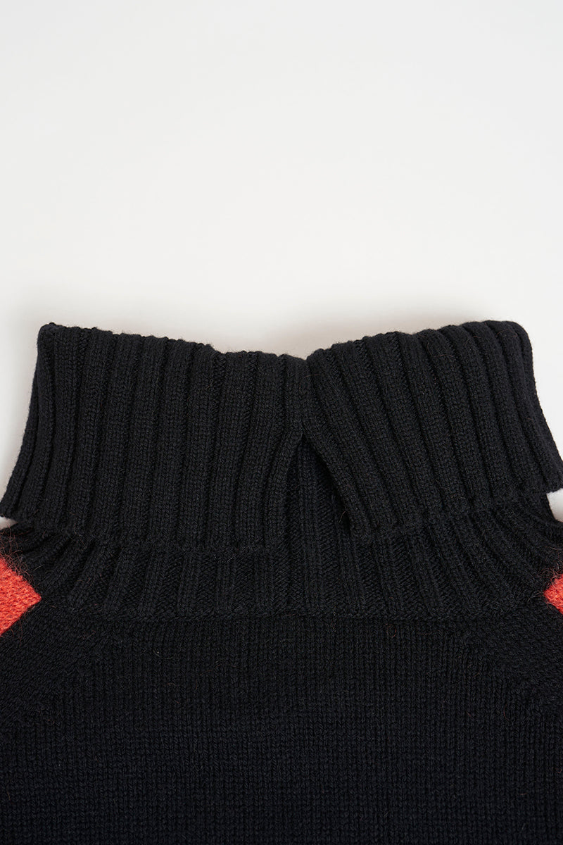 【ナイジェル・ケーボン】WOMAN / スコティッシュハイネックニット / SCOTTISH HIGH NECK KNIT