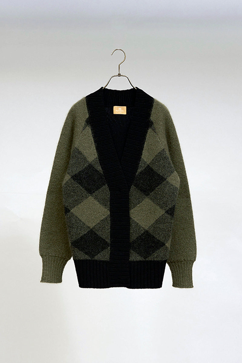 【ナイジェル・ケーボン】WOMAN / スコティッシュニットカーディガン / SCOTTISH KNIT CARDIGAN