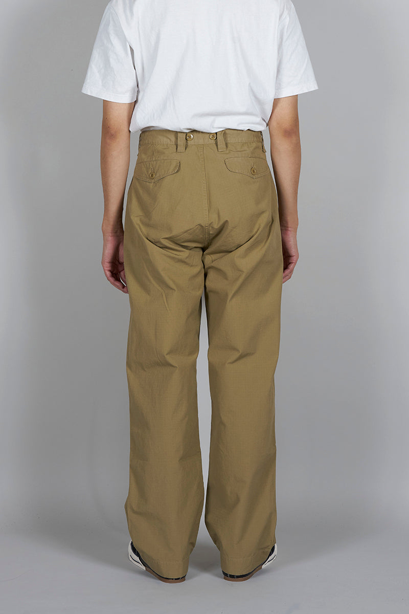 【ナイジェル・ケーボン】MAN / プレーテッドチノ - コットンリップストップ / P-54 PLEATED CHINO - COTTON RIPSTOP