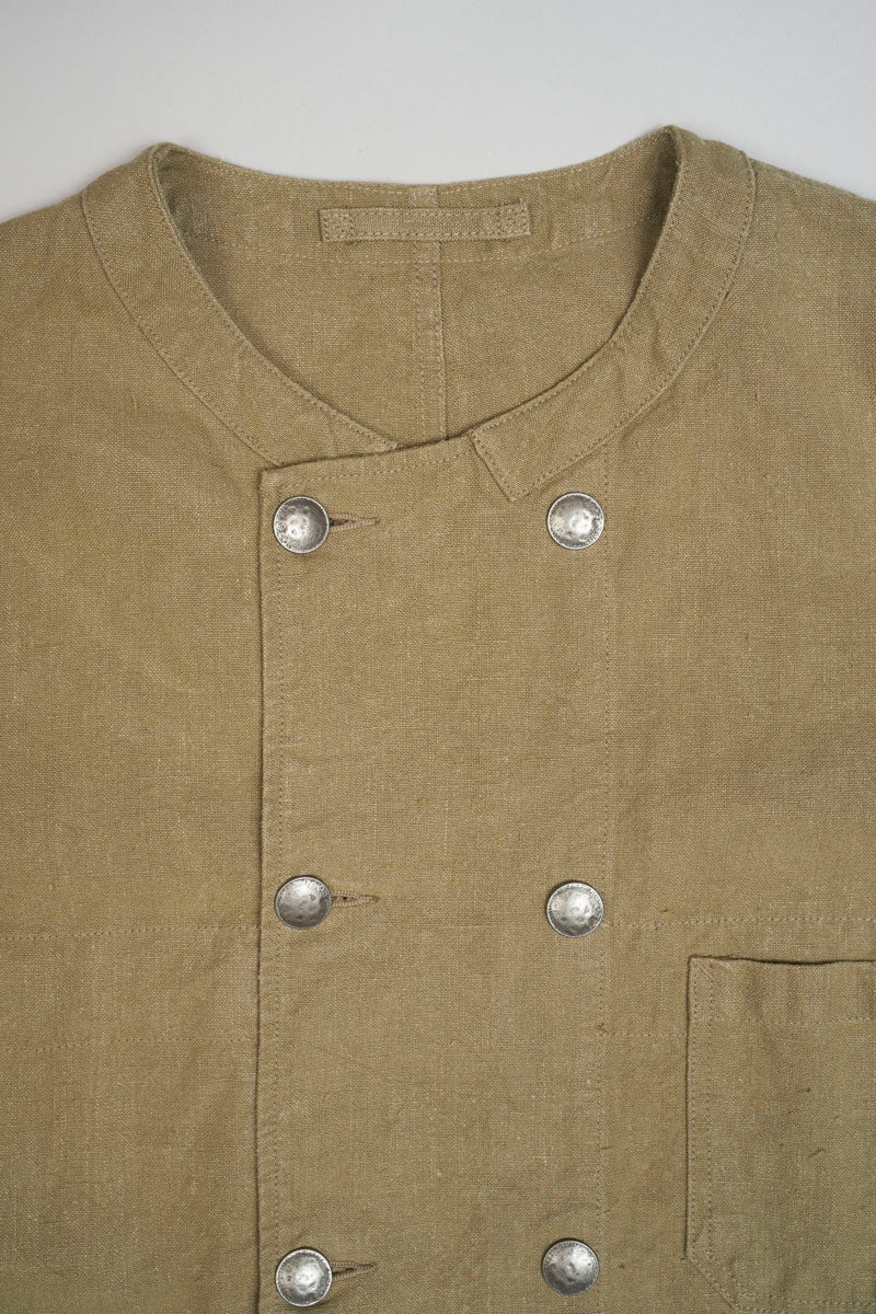 【ナイジェル・ケーボン】MAN / フレンチワークダブルブレストジャケット -ヘンプキャンバス / FRENCH WORK DOUBLE BREAST JACKET -HEMP CANVAS