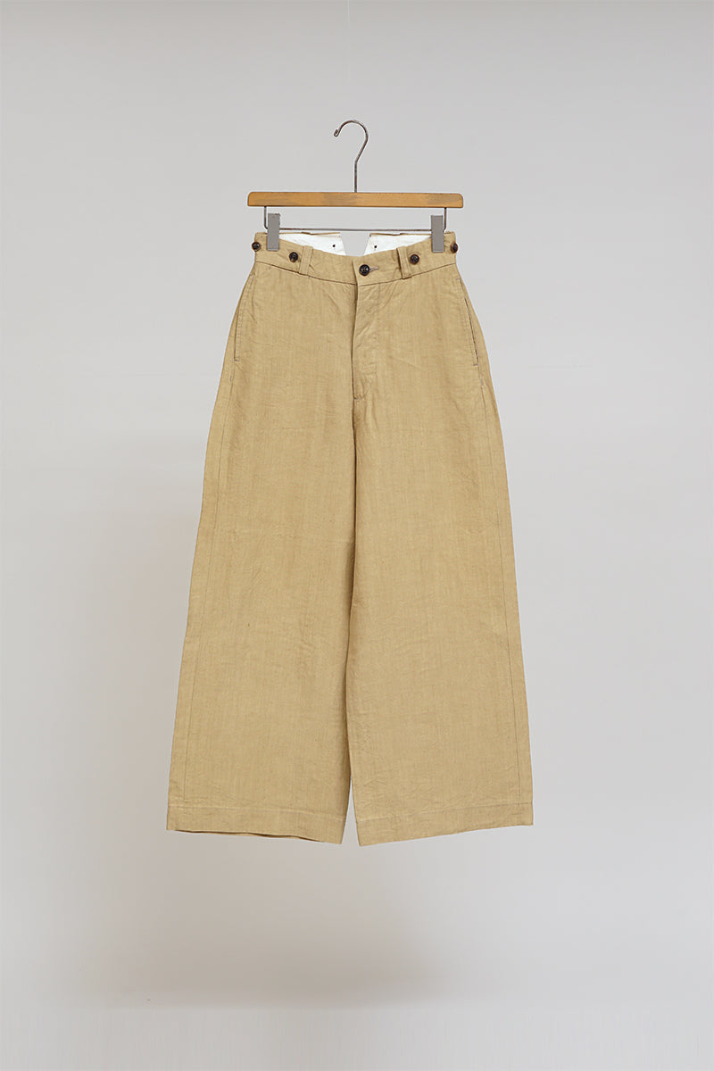 ワイドパンツ Linen Mob Pant《ARGUE》DRESSTERIOR - カジュアルパンツ