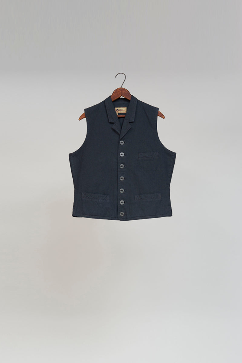 【ナイジェル・ケーボン】UNISEX / ウェイストコート -コットンブロークンツイル / V-50 WAISTCOAT -COTTON BROKEN TWILL