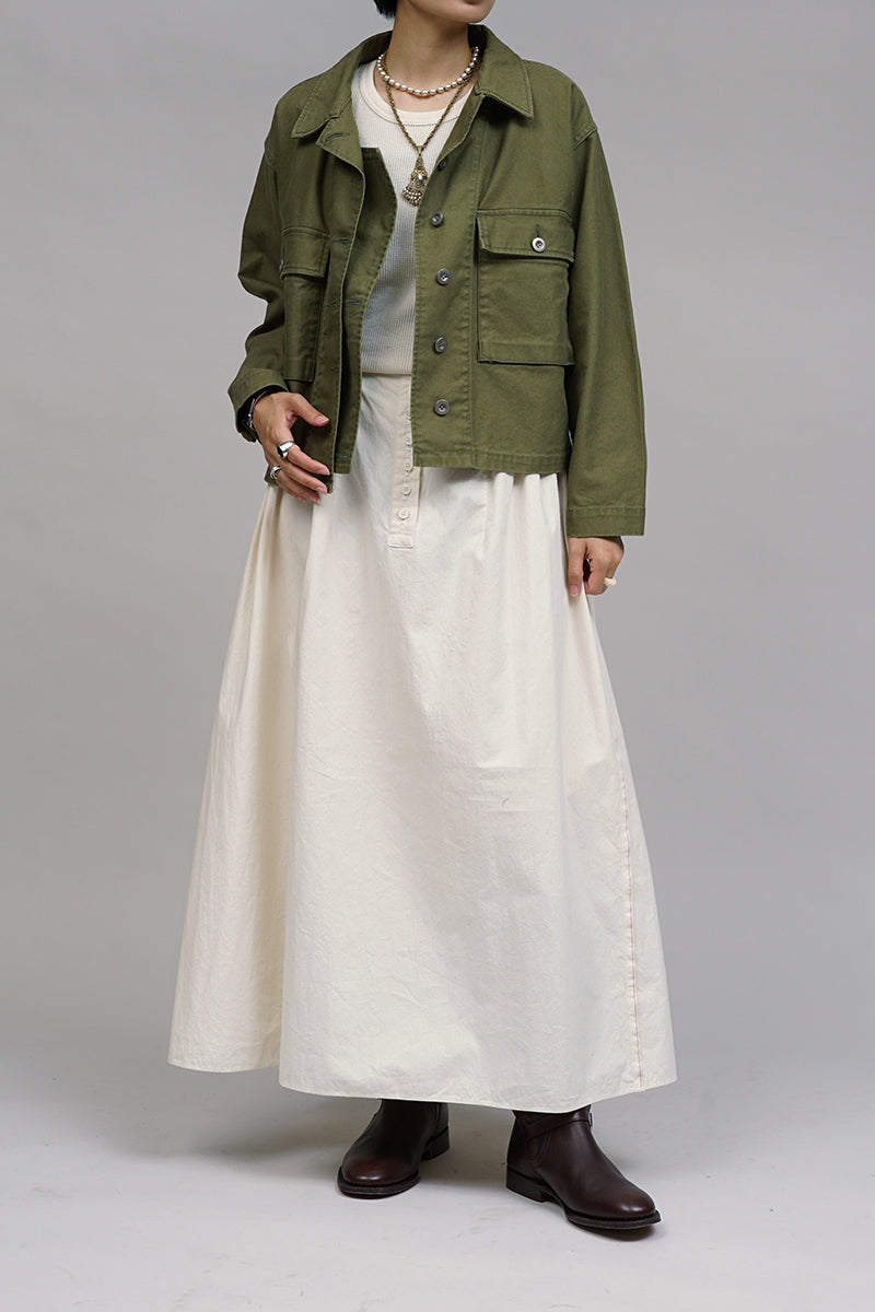 【ナイジェル・ケーボン】WOMAN / オリーブドラブシャツ - アーミーサージ / OLIVE DRAB SHIRT -ARMY SERGE