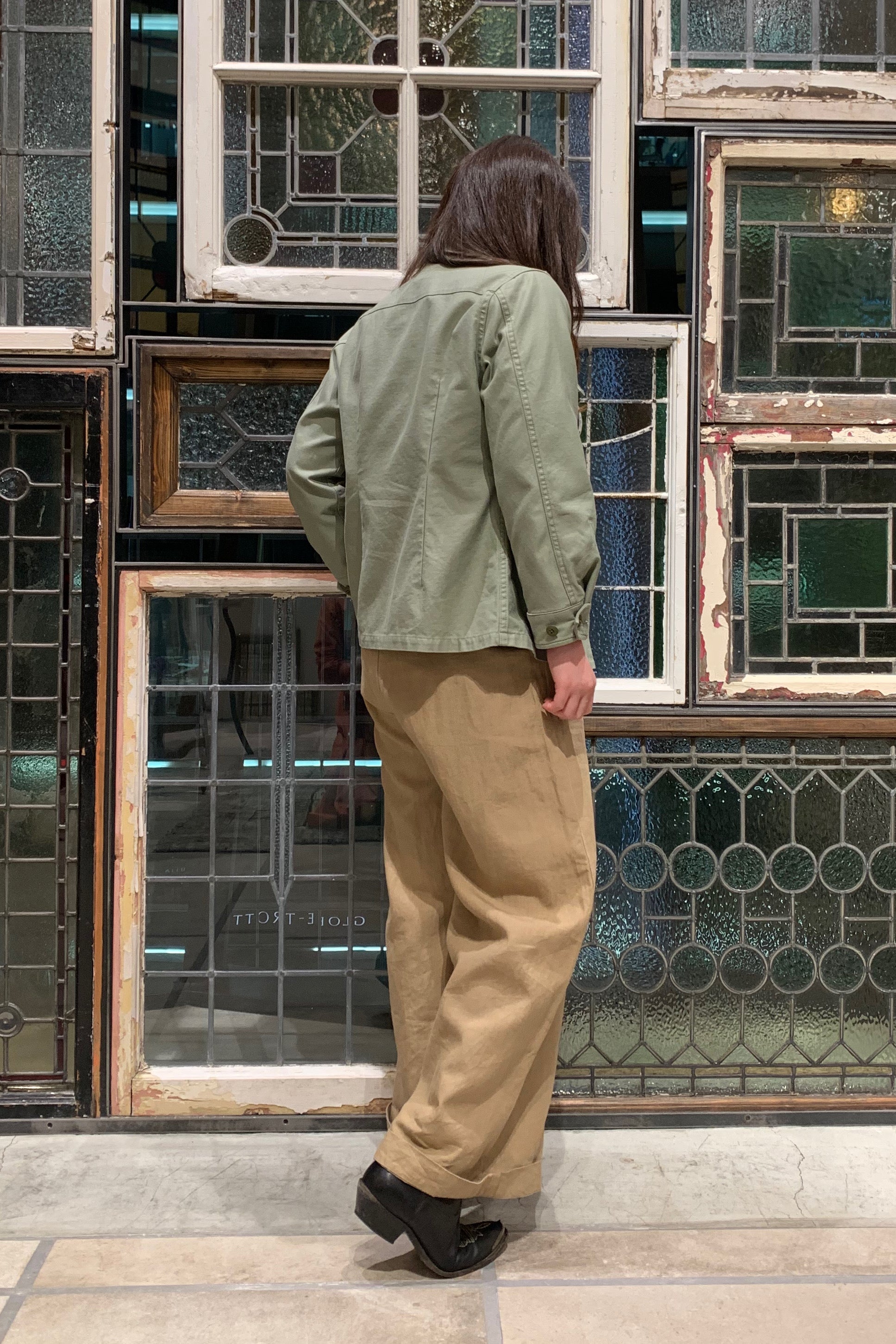 NIGEL CABOURN 1960sコットンファティーグパンツ 10 - ワークパンツ